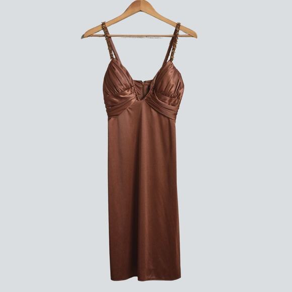 DAVE & JOHNNY by Laura Ryner Women's Satin Feel Cocktail/Party Size 1/2 - Picture 1 of 5